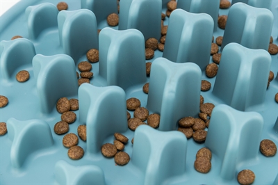 TRIXIE VOERMAT SLOWFEEDING PILLARS TPE BLAUW
