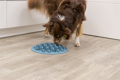 TRIXIE VOERMAT SLOWFEEDING PILLARS TPE BLAUW