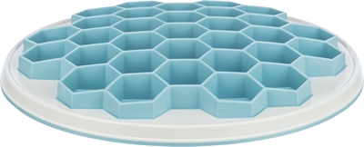 TRIXIE SLOWFEEDING PLAATHIVE KUNSTSTOF / TPR / TPE GRIJS / BLAUW