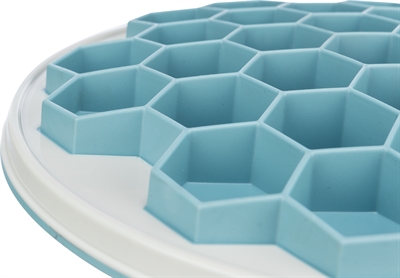 TRIXIE SLOWFEEDING PLAATHIVE KUNSTSTOF / TPR / TPE GRIJS / BLAUW