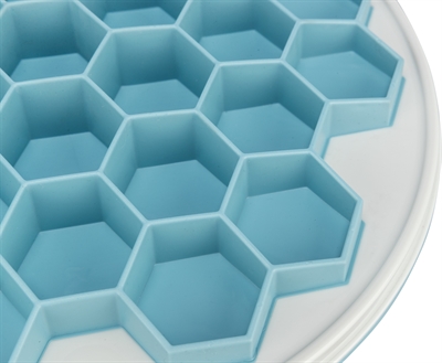 TRIXIE SLOWFEEDING PLAATHIVE KUNSTSTOF / TPR / TPE GRIJS / BLAUW