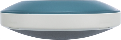 TRIXIE SLOWFEEDING ROCKING BOWL KUNSTSTOF / TPR GRIJS / BLAUW