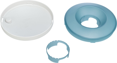 TRIXIE SLOWFEEDING ROCKING BOWL KUNSTSTOF / TPR GRIJS / BLAUW