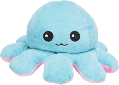 TRIXIE OCTOPUS OMKEERBAAR PLUCHE GRIJS / GEEL