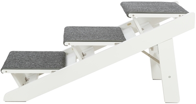 TRIXIE LOOPPLANK MET UITKLAPBARE TREDEN MDF WIT