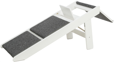 TRIXIE LOOPPLANK MET UITKLAPBARE TREDEN MDF WIT