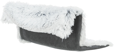 TRIXIE RADIATOR HANGMAT HARVEY LANGHAAR PLUCHE / VELOURS WIT ZWART