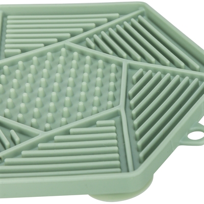 TRIXIE LICK'N'SNACK MAT MET ZUIGNAPPEN SILICONEN GROEN