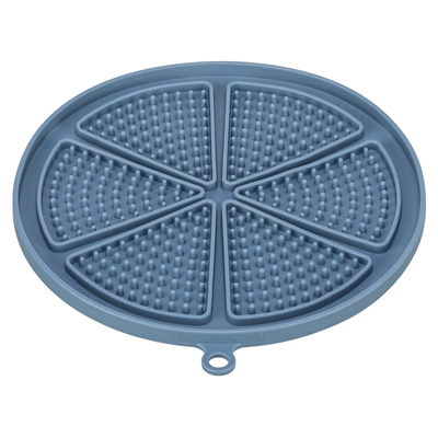 TRIXIE LICK'N'SNACK MAT MET ZUIGNAPPEN SILICONEN BLAUW