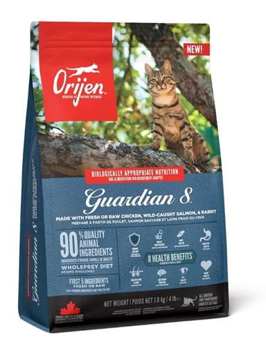 Orijen Guardian 8 Cat kip zalm kalkoen haring konijn kattenvoer droog 1,8 kg