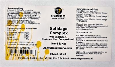 DE GROENE OS SOLIDAGO COMPLEX HOND / KAT