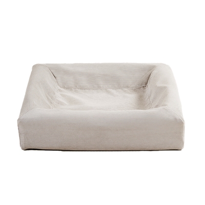 BIA BED Rib-Bezug Hundekorb Sand