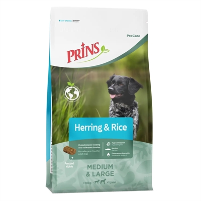 PRINS PROCARE ADULT MEDIUM / LARGE HERRING / RICE HYPOALLERGENIC