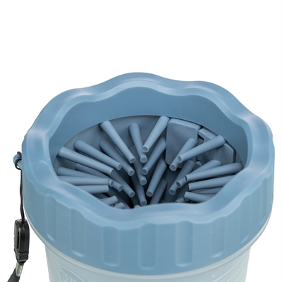 Trixie Pootreiniger hond verzorging silicone/PP blauw 11 cm