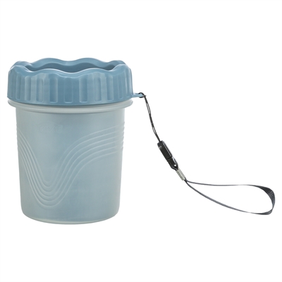 Trixie Pootreiniger hond verzorging silicone/PP blauw 11 cm