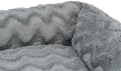 TRIXIE Hondenmand Loki Soft Edition Orthopedisch, visco-elastische vulling, 88% gerecycled - Grijs - 50x35x19 cm