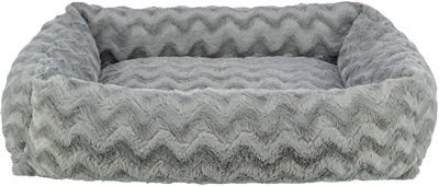 TRIXIE Hondenmand Loki Soft Edition Orthopedisch, visco-elastische vulling, 88% gerecycled - Grijs - 50x35x19 cm