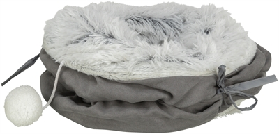 TRIXIE KATTEN SPEELTUNNEL HARVEY VELOURS / PLUCHE GRIJS