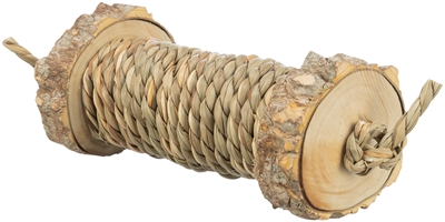 TRIXIE SPEELROL VOOR KNAAGDIEREN MET ZEEGRAS VAN HOUT