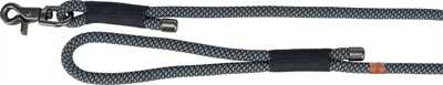 TRIXIE SOFT ROPE HONDENRIEM ZWART / GRIJS