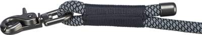 TRIXIE SOFT ROPE HONDENRIEM VERSTELBAAR ZWART / GRIJS