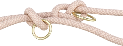 TRIXIE SOFT ROPE HONDENRIEM VERSTELBAAR ROZE / LICHT ROZE