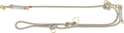 TRIXIE SOFT ROPE HONDENRIEM VERSTELBAAR GRIJS / LICHTGRIJS