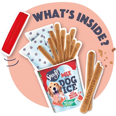 SMOOFL Eis-Mix für Hunde Wassermelone