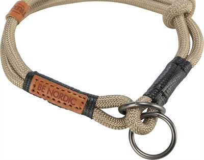 TRIXIE BE NORDIC HALSBAND HOND HALF-SLIP ZAND / ZWART