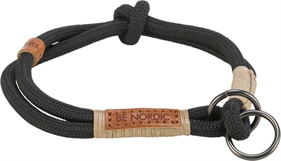 TRIXIE BE NORDIC HALSBAND HOND HALF-SLIP ZWART / ZAND