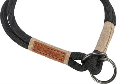 TRIXIE BE NORDIC HALSBAND HOND HALF-SLIP ZWART / ZAND