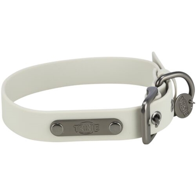 TRIXIE CITYSTYLE HALSBAND HOND PVC LICHTGRIJS