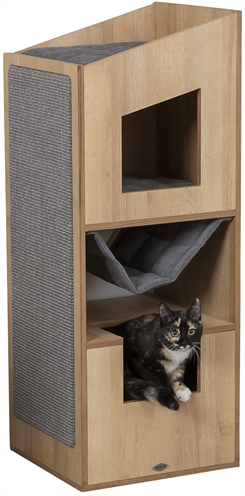 TRIXIE CITYSTYLE CAT TOWER BRUIN / GRIJS