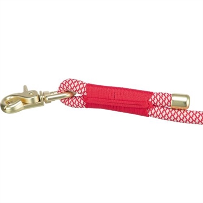 TRIXIE SOFT ROPE HONDENRIEM VERSTELBAAR ROOD / CREME