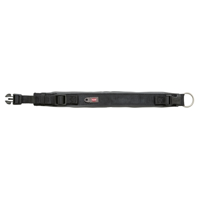 TRIXIE PREMIUM HALSBAND HOND EXTRA BREED ZWART / GRAFIET GRIJS