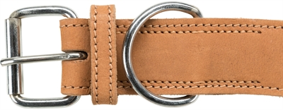 TRIXIE RUSTIC VETLEER HALSBAND HOND HEARTBEAT BRUIN