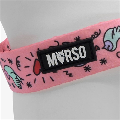 MORSO MINI HONDENTUIG VERSTELBAAR GERECYCLED SWEET TWEET ROZE