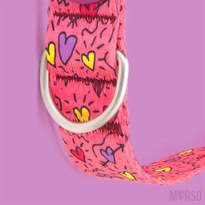MORSO HALSBAND HOND GERECYCLED PINK THINK ROZE