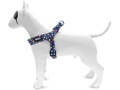 MORSO MINI HARNAIS POUR CHIEN RÉGLABLE RECYCLÉ COLOR INVADERS VIOLET