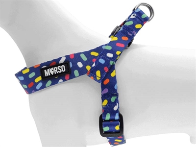 MORSO MINI HARNAIS POUR CHIEN RÉGLABLE RECYCLÉ COLOR INVADERS VIOLET