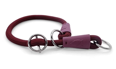 MORSO COLLIER SEMI-ÉTRANGLEUR CHIEN SOFT ROPE RECYCLÉ PLUM VIOLET