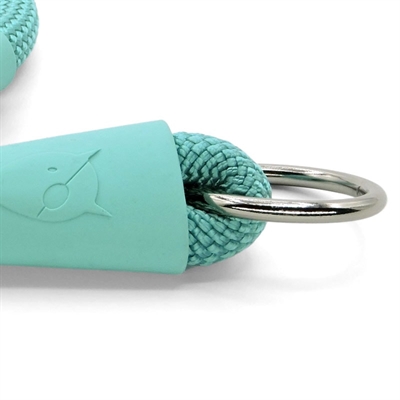 MORSO HALF SLIP HALSBAND HOND REGULAR ROPE GERECYCLED AQUAMARINE BLAUW