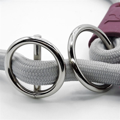 MORSO HALF SLIP HALSBAND HOND SOFT ROPE GERECYCLED GREY GRIJS