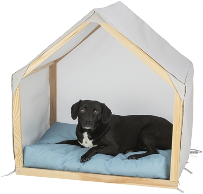 TRIXIE HONDENMAND TENT LIAS HOUT ZAND / BLAUW