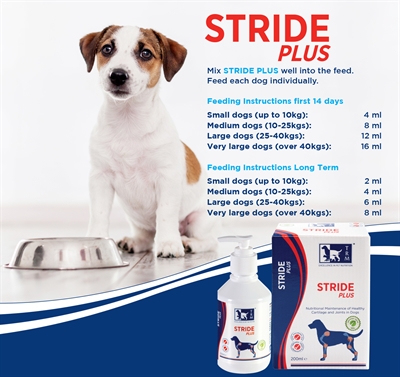 TRM Stride Plus voedingssupplement voor honden