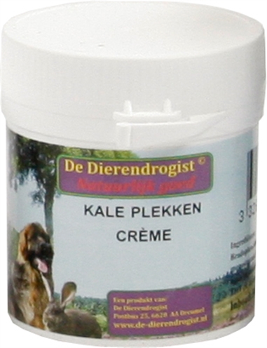 DIERENDROGIST Kale Plekken Crème Herstelt natuurlijke haargroei en voedt met rozemarijn- en tea-treeolie - 50 gr