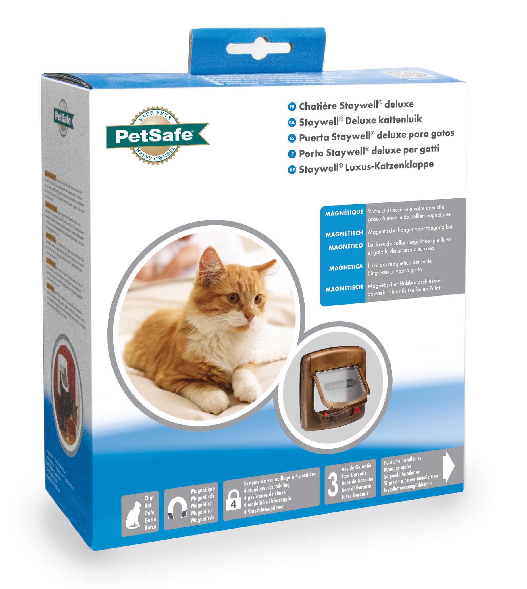 PetSafe kattenluik Staywell® Deluxe Magnetisch bruin – kattenaccessoire