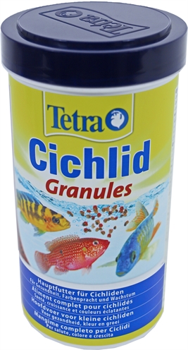 TETRA Hoofdvoeder CICHLID GRANULES BioActive® formule & dubbel granulaat, natuurlijke carotenoïden - 500 ml