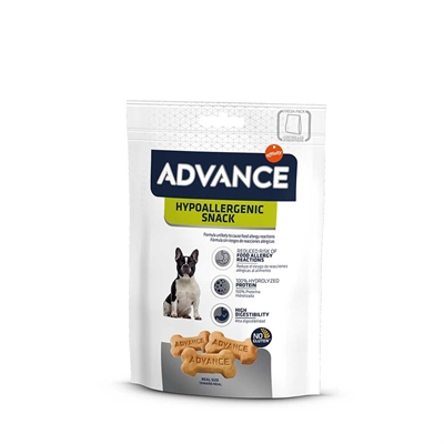 ADVANCE Hondensnack Hypoallergenic Snack - Hypoallergeen, bevordert spijsvertering & opname - 150 g
