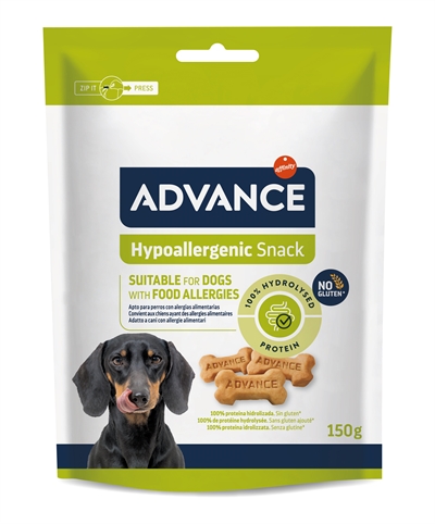 ADVANCE Hondensnack Hypoallergenic Snack - Hypoallergeen, bevordert spijsvertering & opname - 150 g